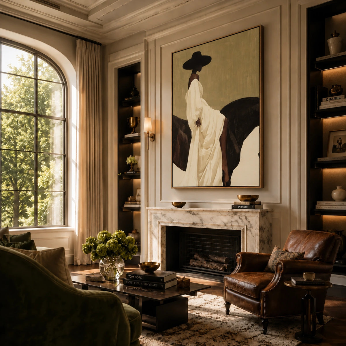 Ivory Rider Wall Art β interior room setting 3