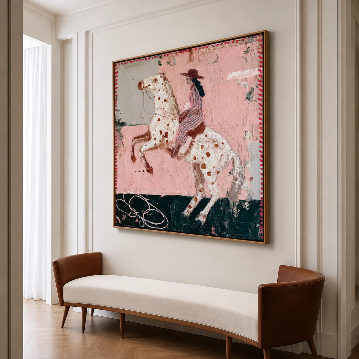Rose Rodeo Wall Art β interior room setting 2