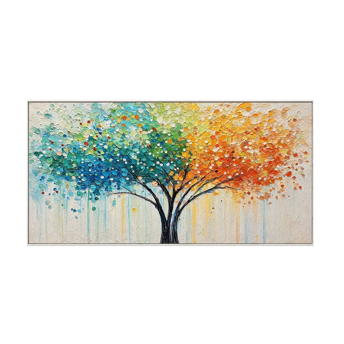 Rainbow Canopy Tree Wall Art | Olyrel