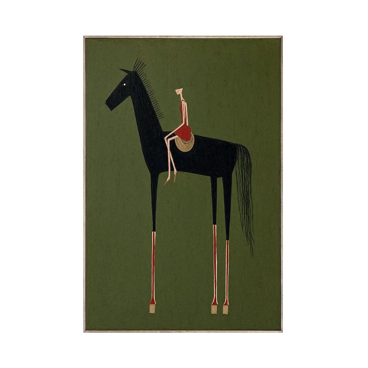 Folk Rider Horse Wall Art | Olyrel