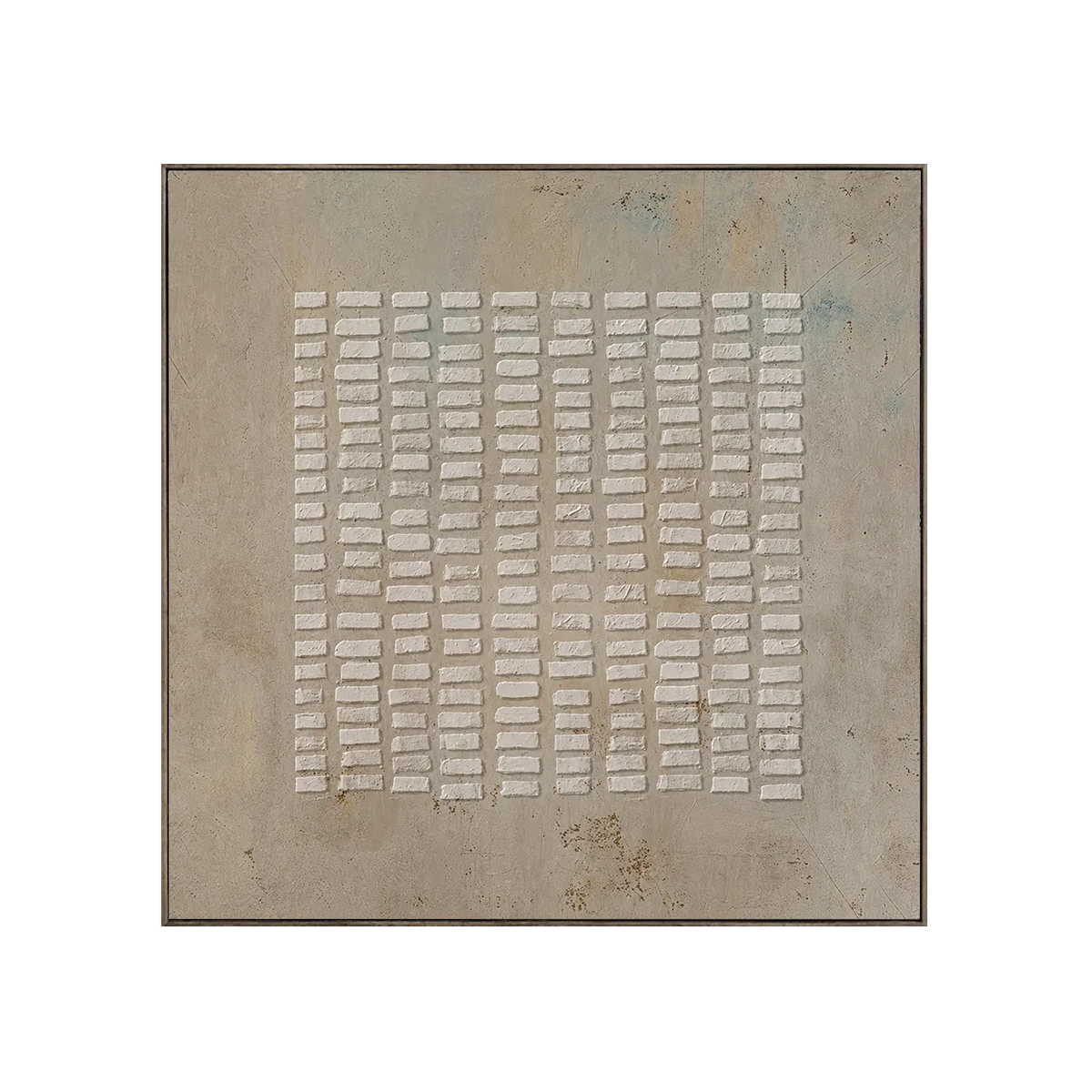 White Rhythm Textured Wall Art | Olyrel