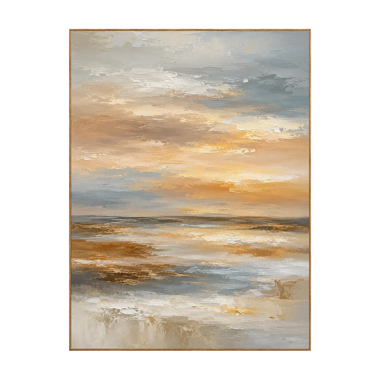 Amber Sky Coastal Wall Art | Olyrel