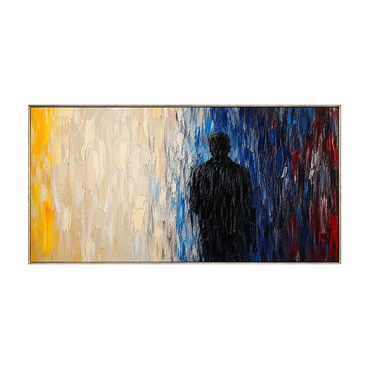 Shadow Figure Abstract Wall Art | Olyrel