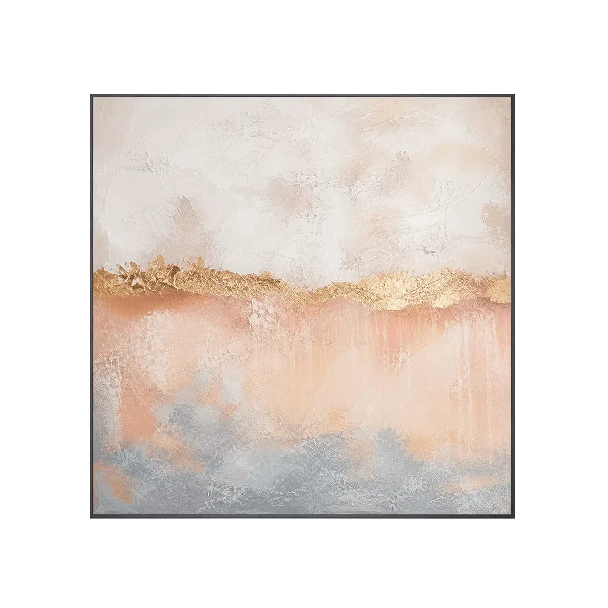 Blush Veil Textured Wall Art | Olyrel