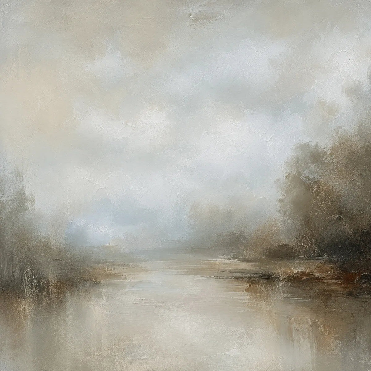 Silver Creek Landscape Wall Art room scene 1 | Olyrel