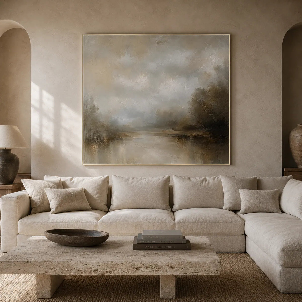 Silver Creek Landscape Wall Art room scene 3 | Olyrel