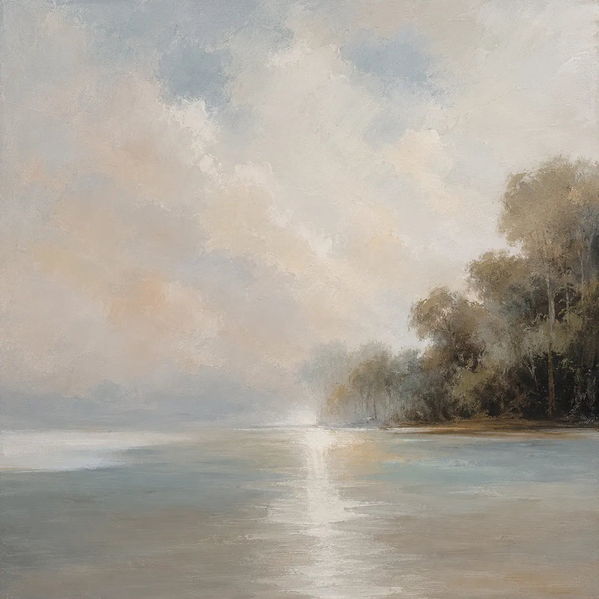 Quiet Cove Landscape Wall Art room scene 1 | Olyrel