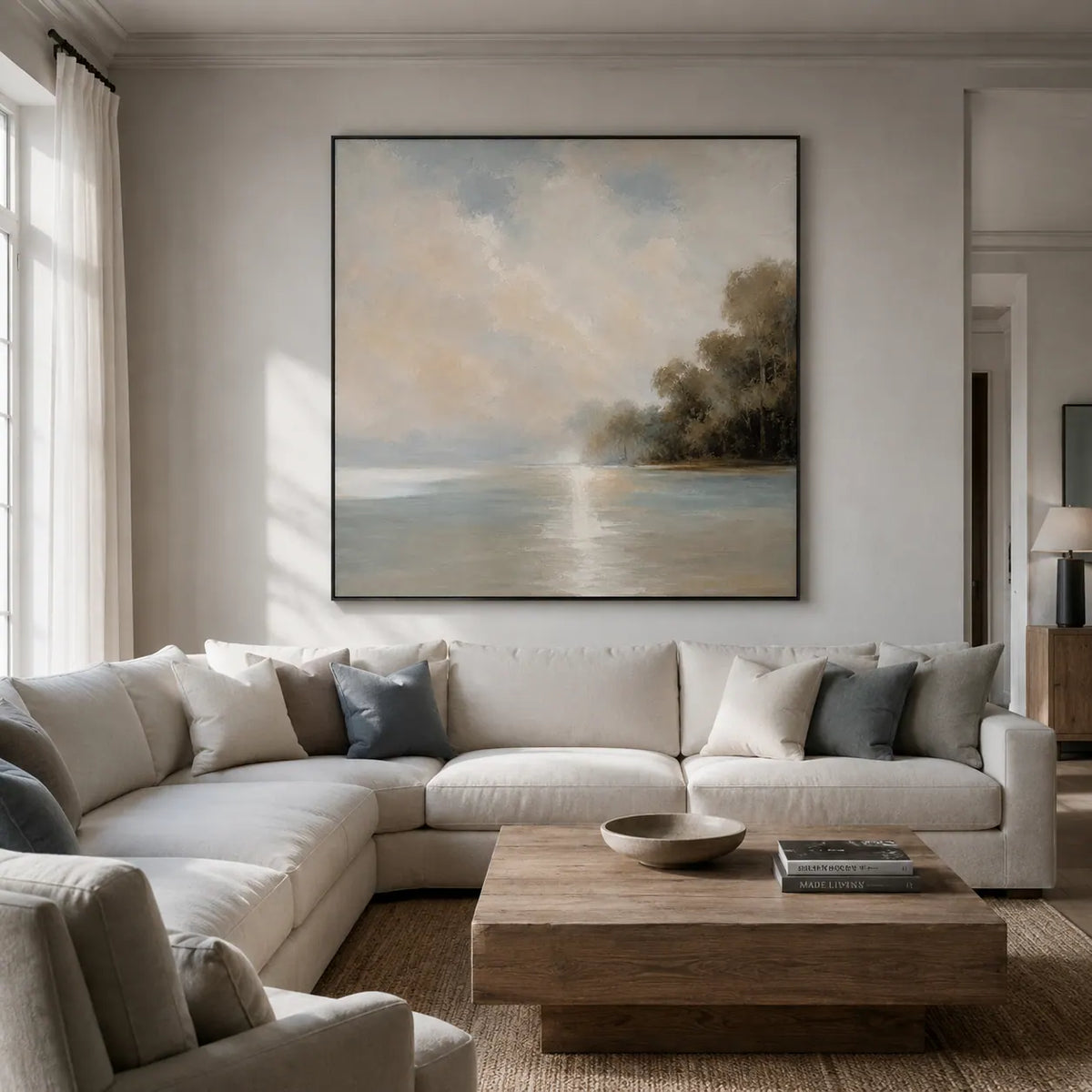 Quiet Cove Landscape Wall Art room scene 2 | Olyrel