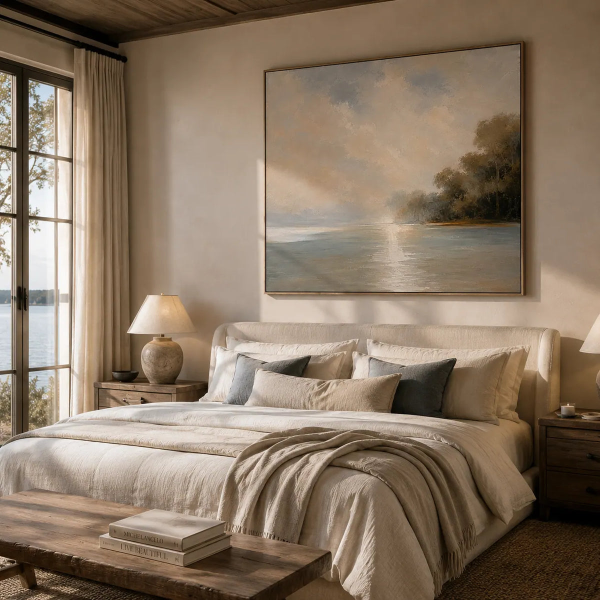 Quiet Cove Landscape Wall Art room scene 6 | Olyrel