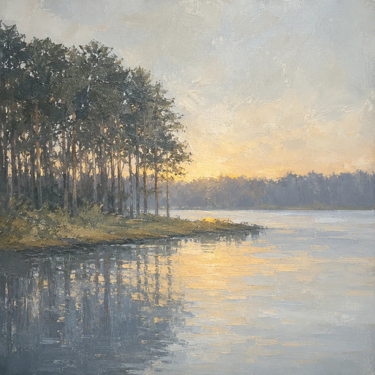 Golden Grove Landscape Wall Art room scene 1 | Olyrel