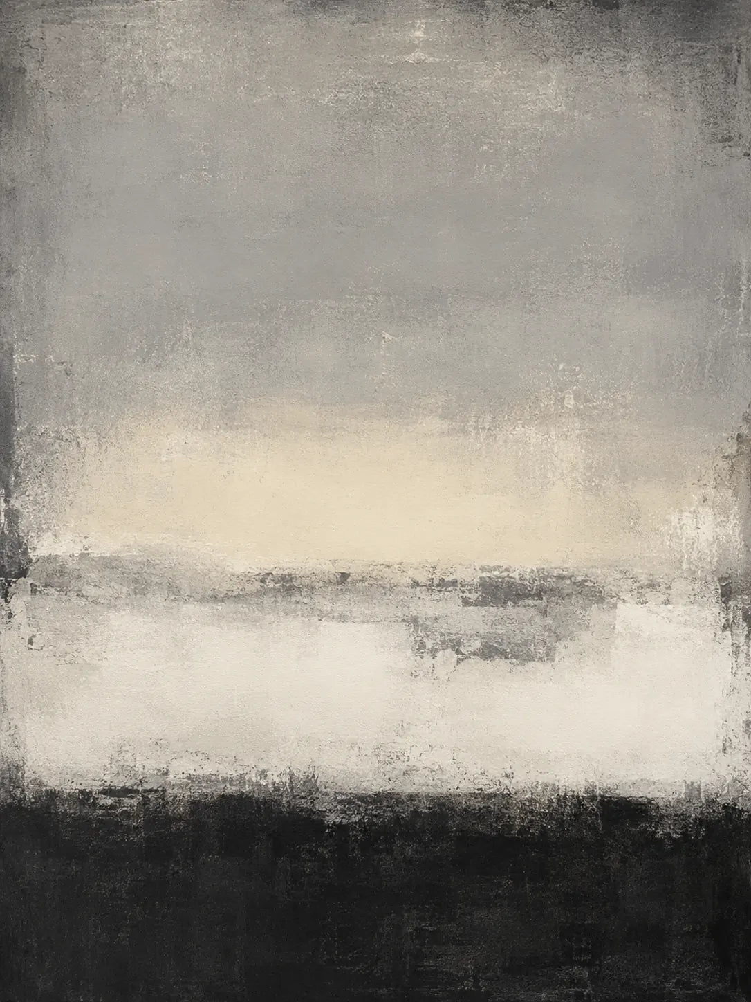 Charcoal Mist Textured Wall Art room scene 1 | Olyrel
