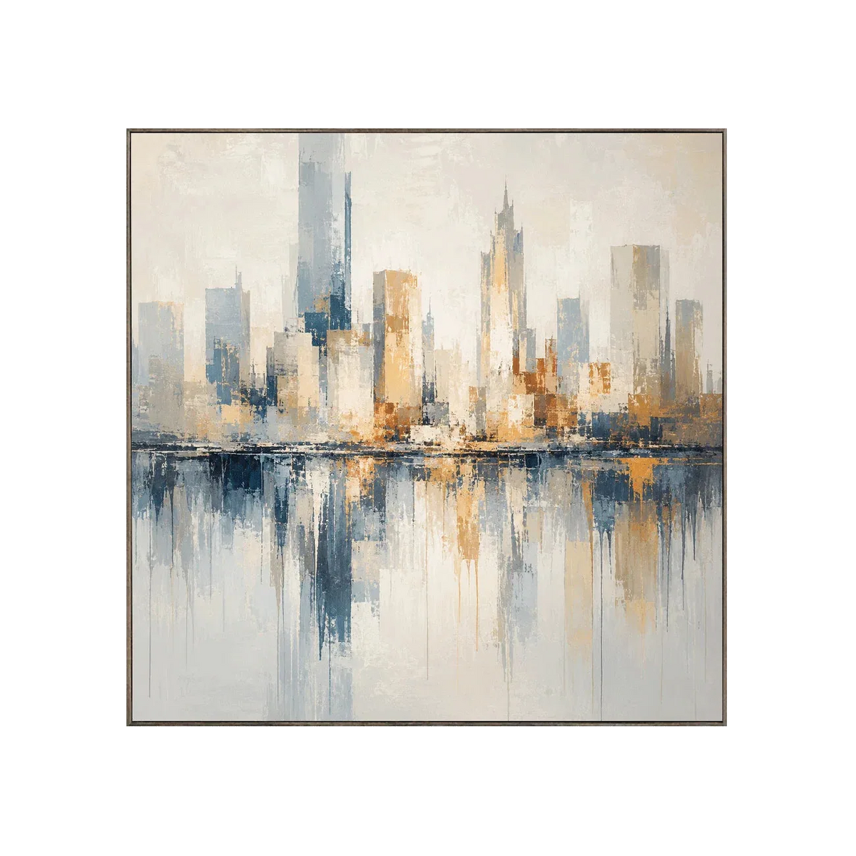 Harbor Skyline Cityscape Wall Art | Olyrel