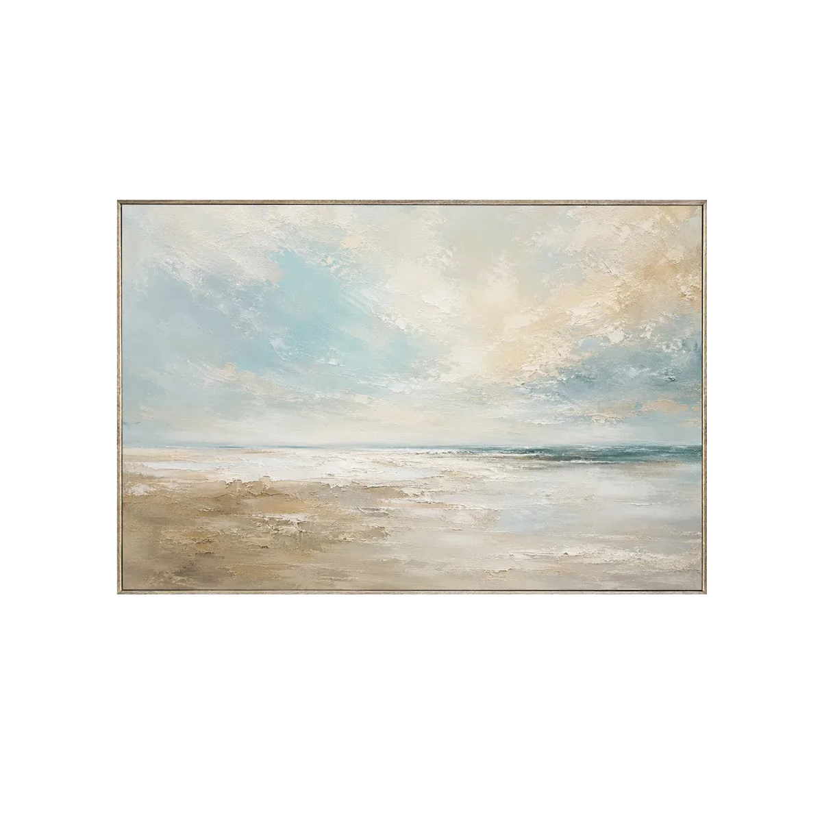 Pale Surf Coastal Wall Art | Olyrel
