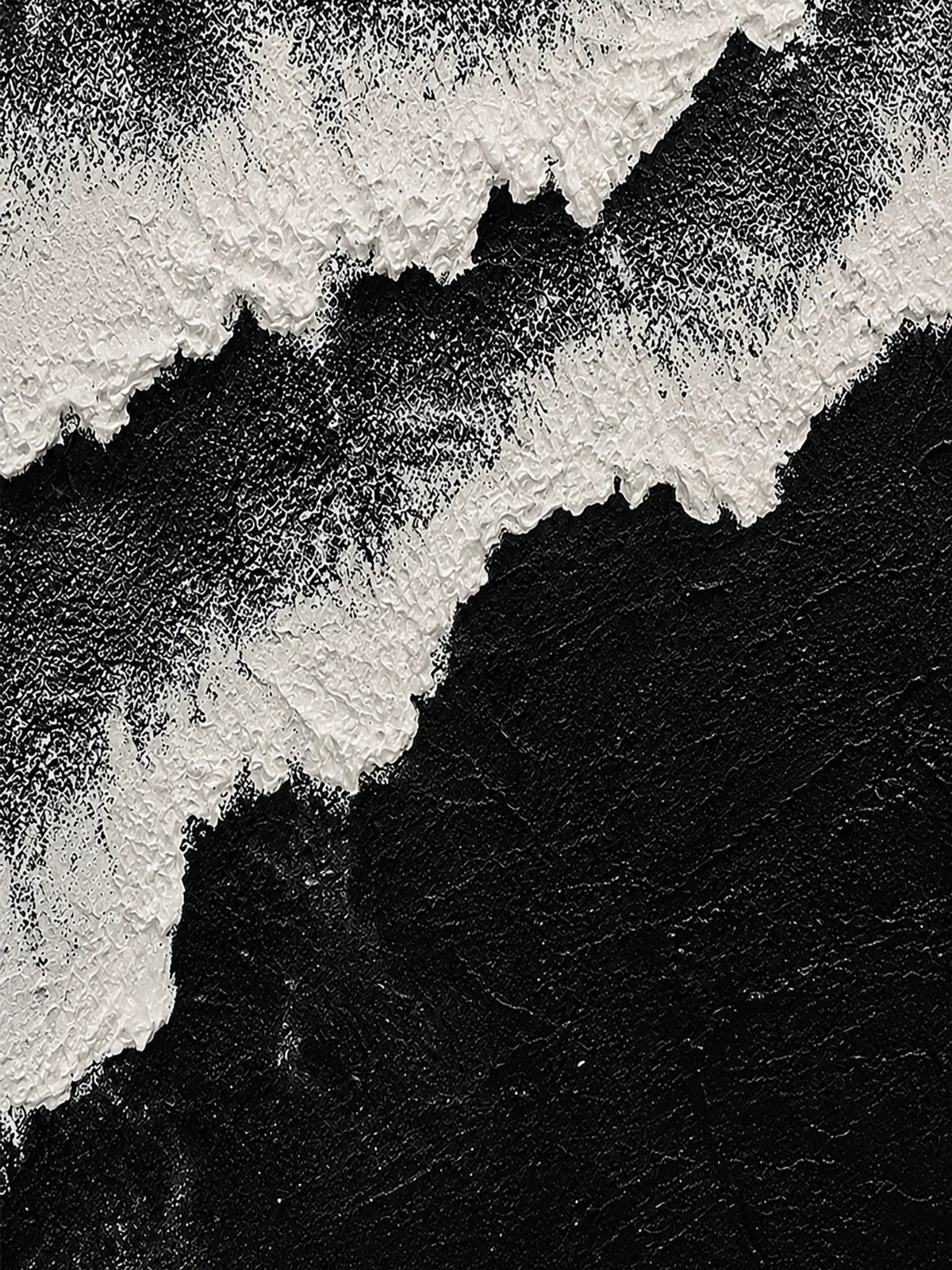 Original artwork view of Monochrome Ridge Abstract Wall Art | Olyrel