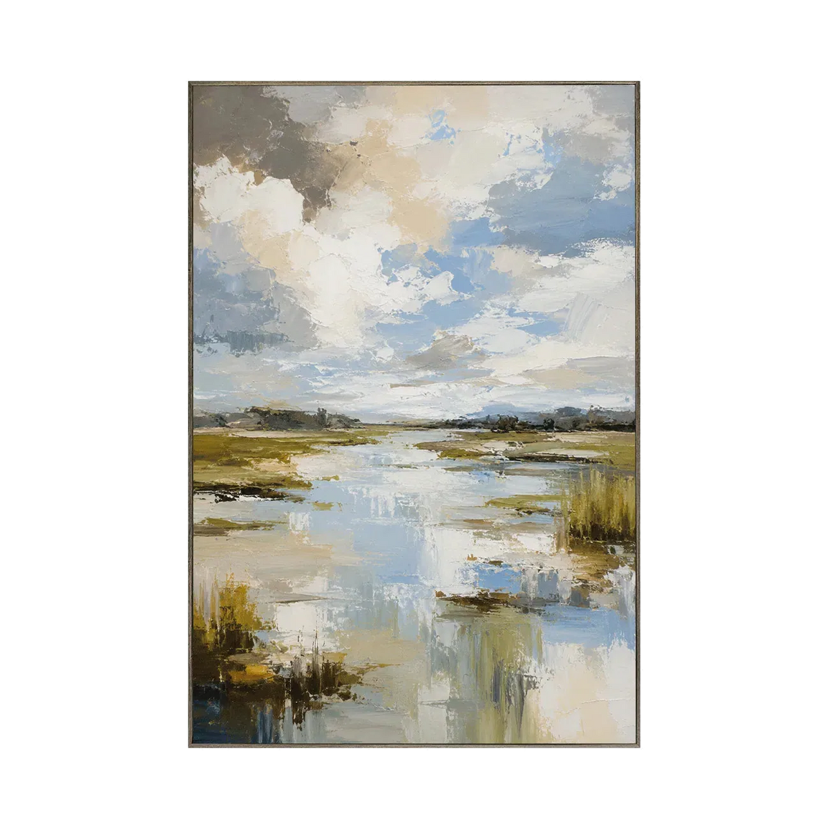 Quiet Marsh Landscape Wall Art | Olyrel