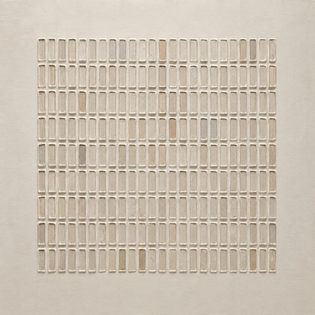 Woven Grid Textured Wall Art room scene 1 | Olyrel