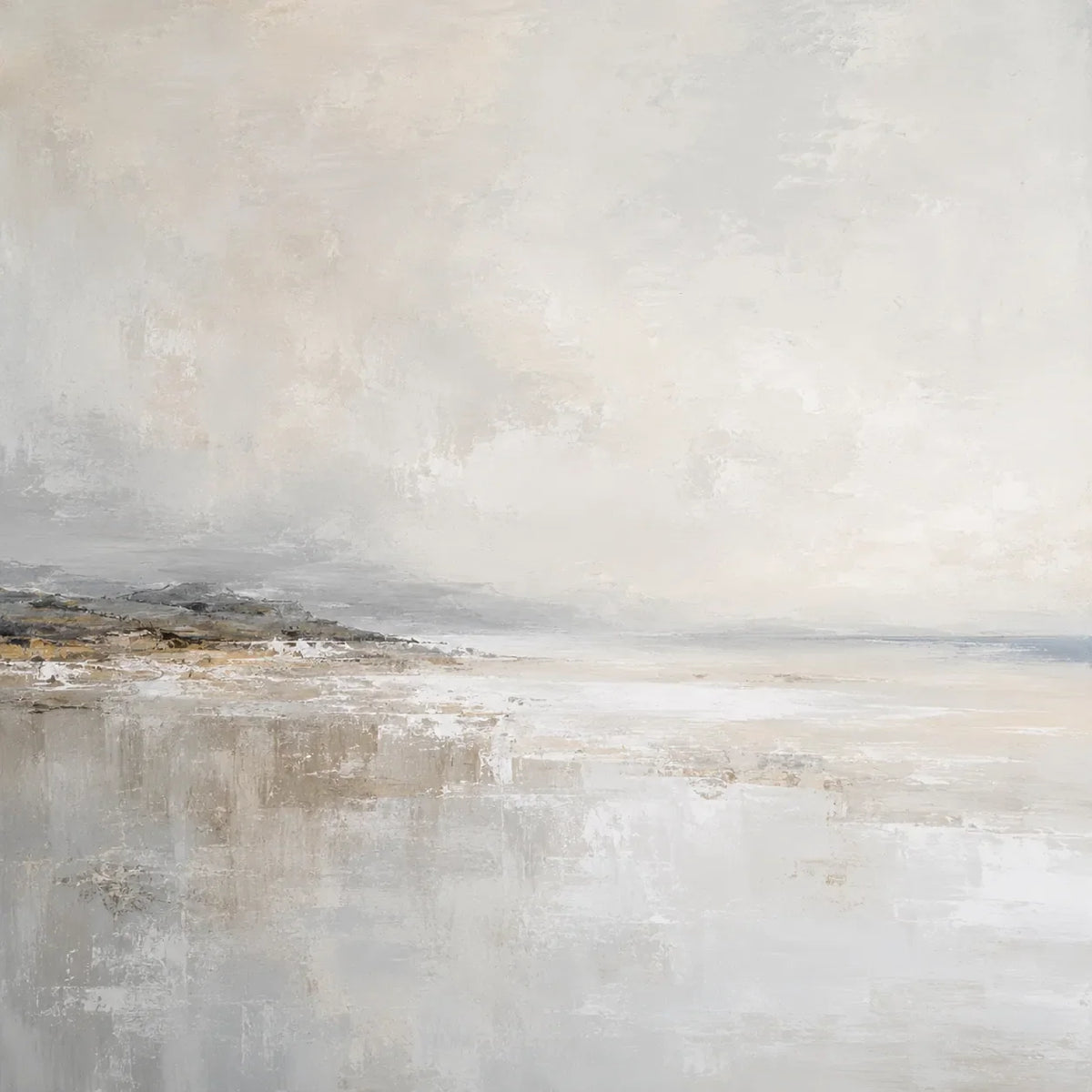 Silver Flats Seascape Wall Art room scene 1 | Olyrel