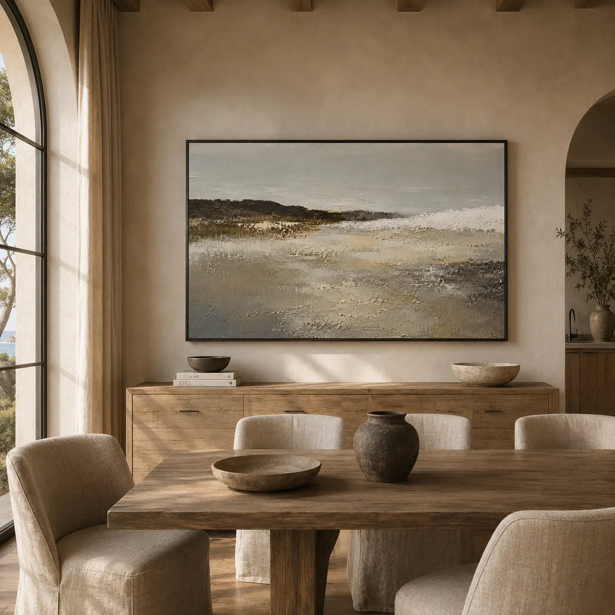 Storm Shore Coastal Wall Art room scene 6 | Olyrel