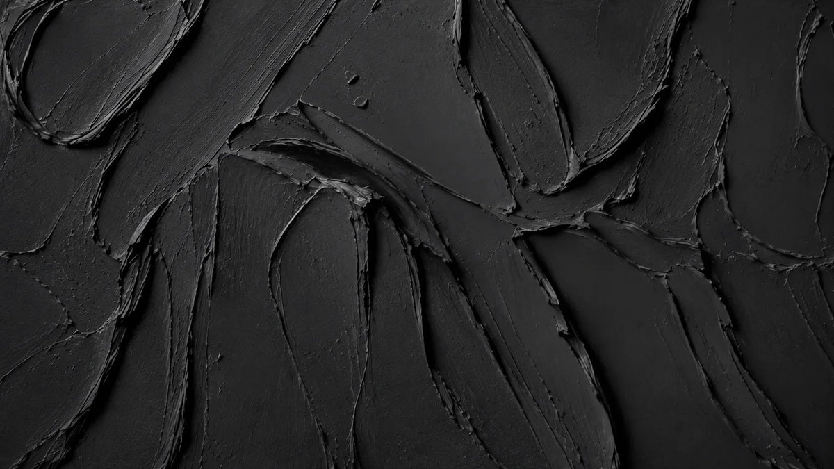 Original artwork view of Black Layers Textured Wall Art | Olyrel