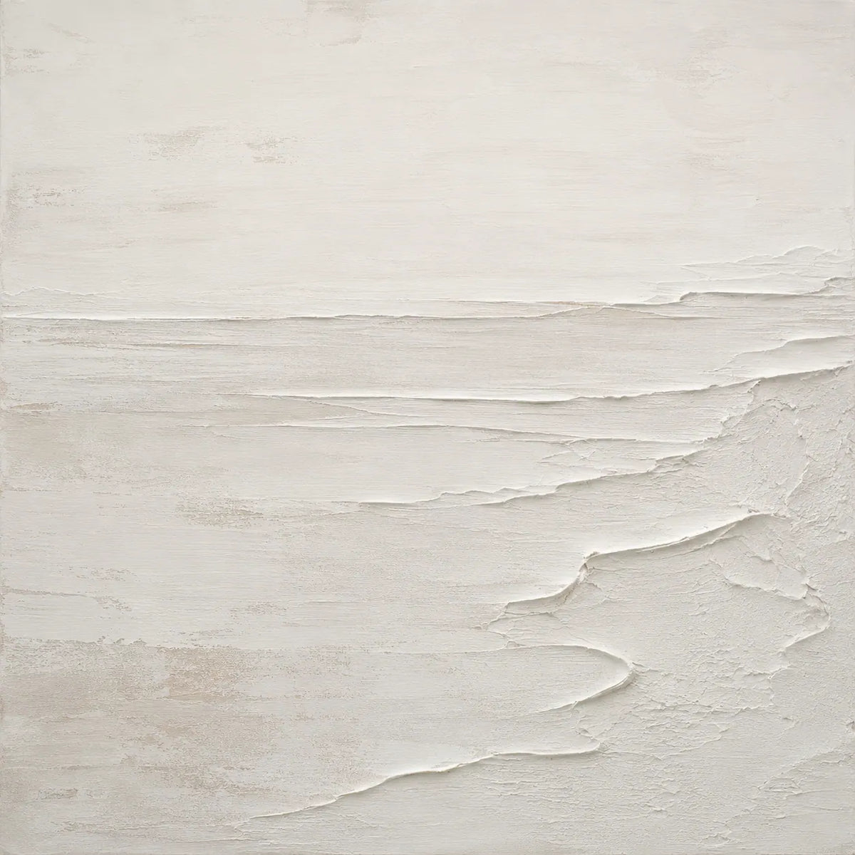 Ivory Wave Textured Wall Art room scene 1 | Olyrel