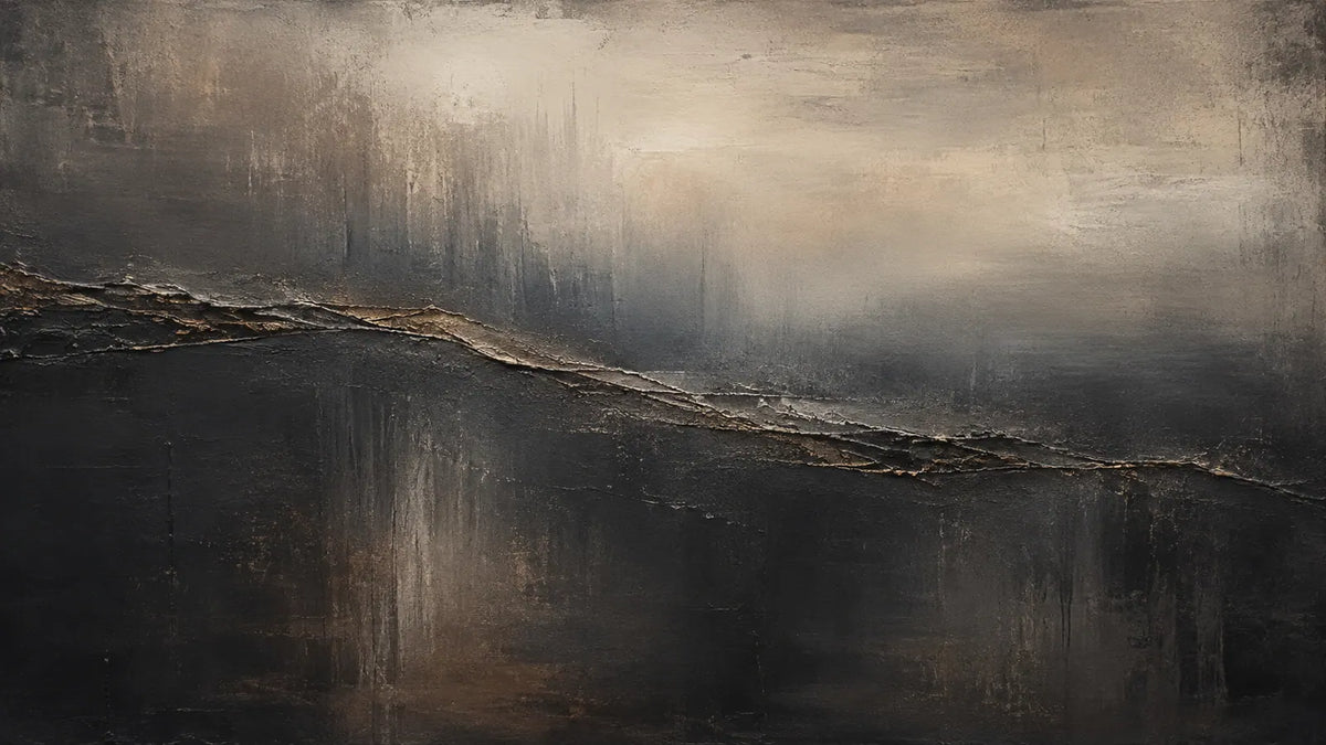 Midnight Shore Seascape Wall Art room scene 1 | Olyrel
