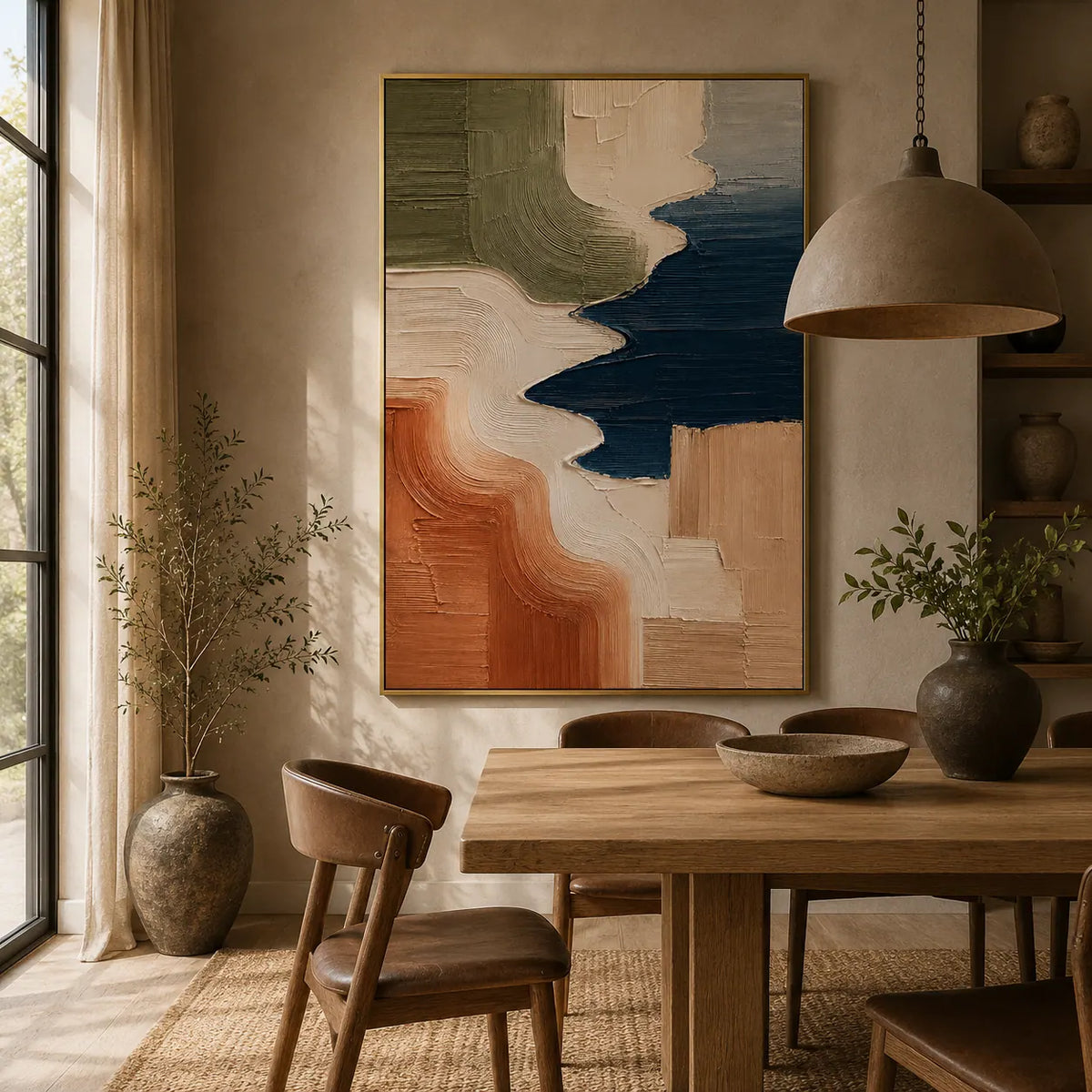 Terra Coast Abstract Wall Art room scene 5 | Olyrel