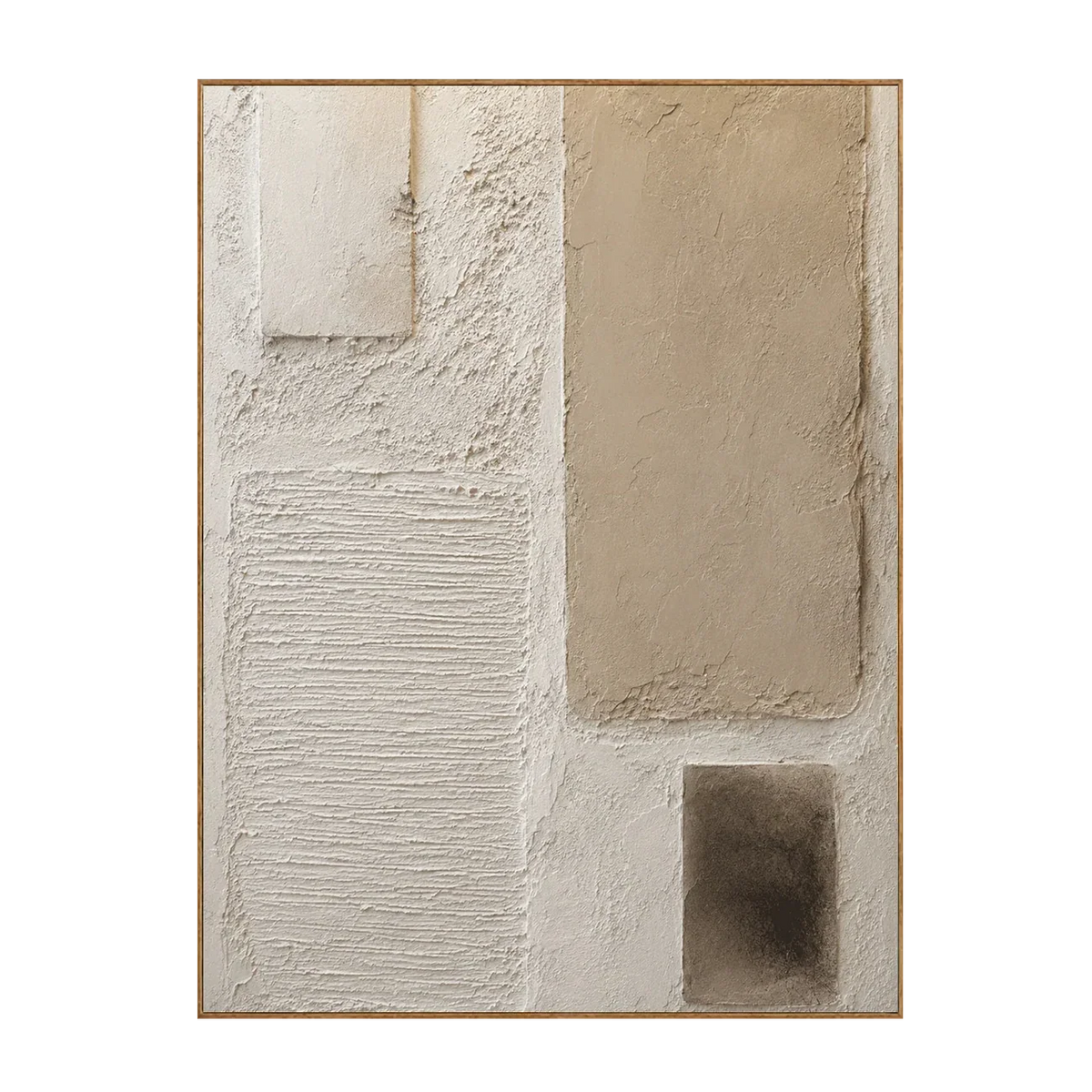 Soft Blocks Textured Wall Art | Olyrel