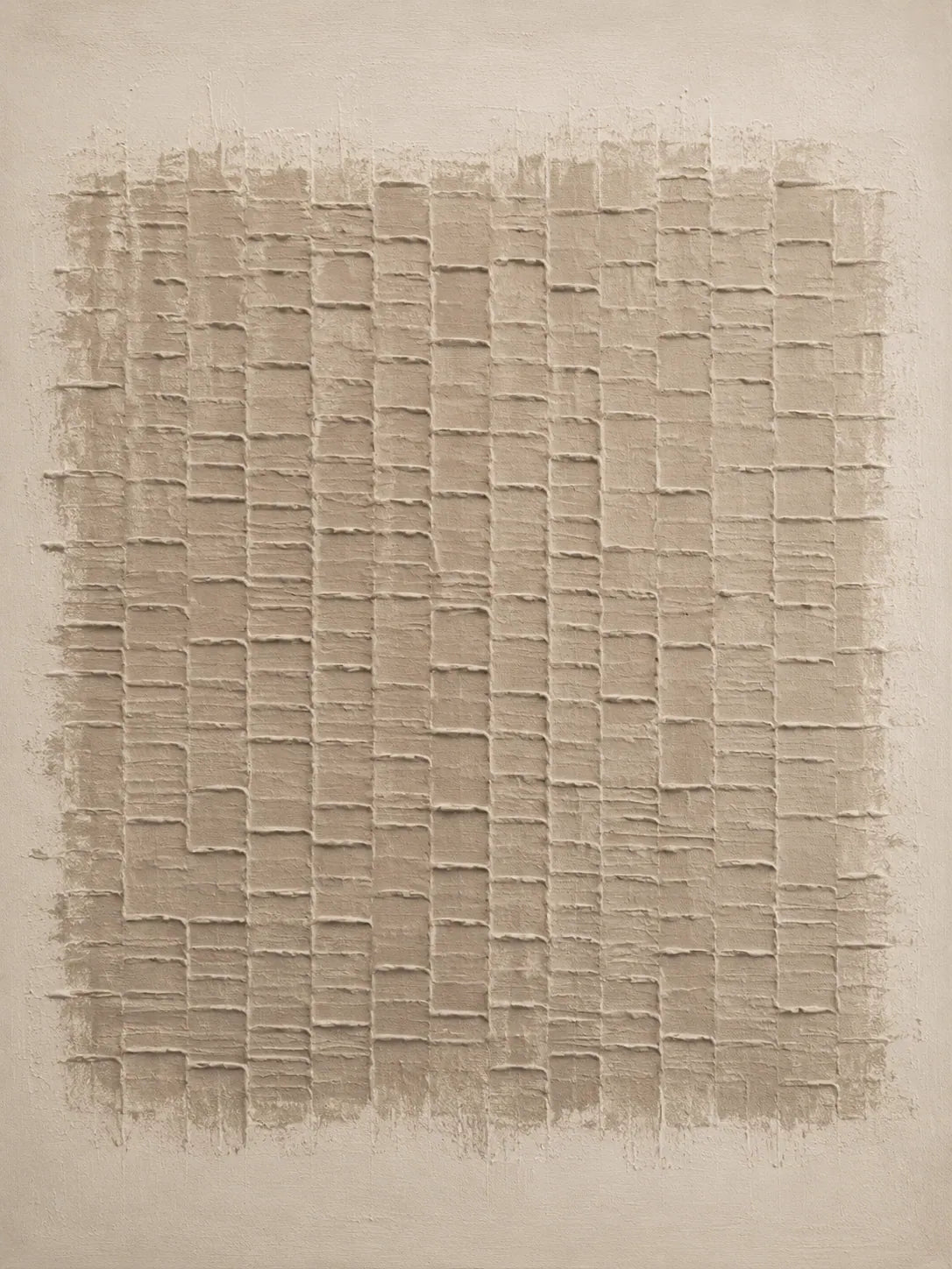 Woven Linen Textured Wall Art artwork view | Olyrel