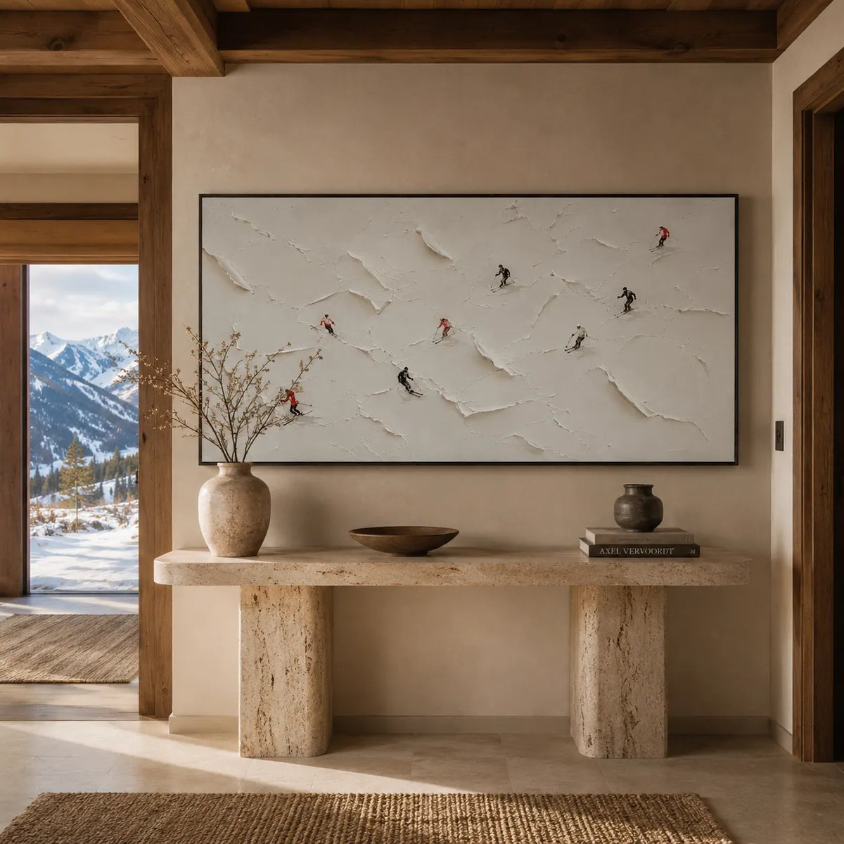 Drift Birds Textured Wall Art room scene 4 | Olyrel