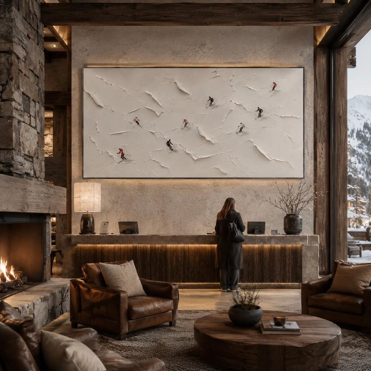 Drift Birds Textured Wall Art room scene 6 | Olyrel