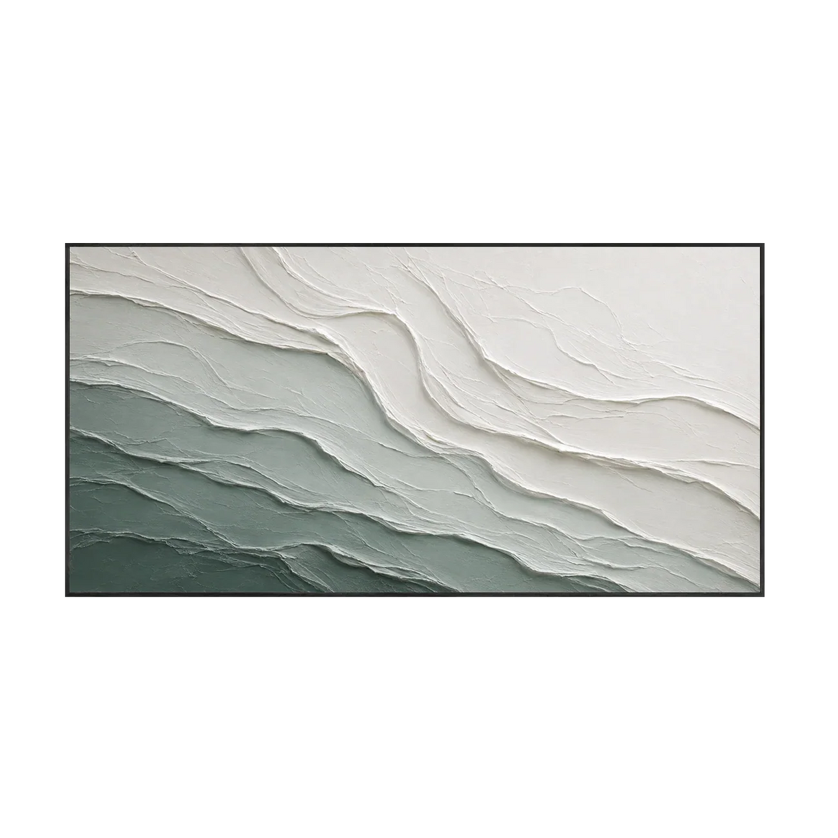 Teal Current Textured Wall Art | Olyrel