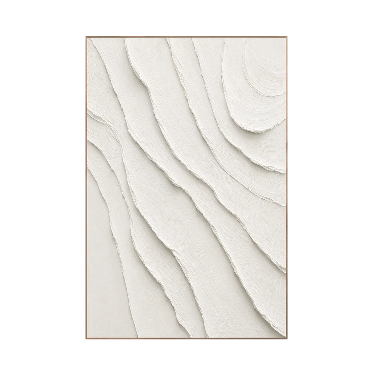Ivory Flow Textured Wall Art | Olyrel