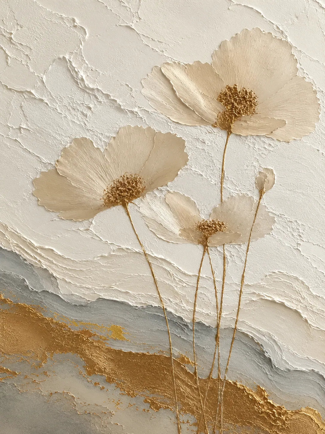 Pressed Daisy Floral Wall Art room scene 1 | Olyrel