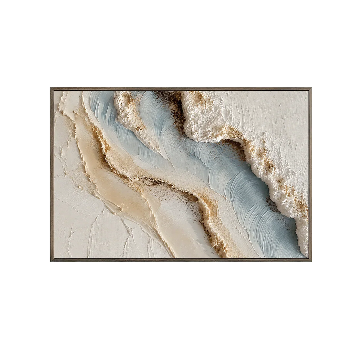 Blue Shore Textured Wall Art | Olyrel