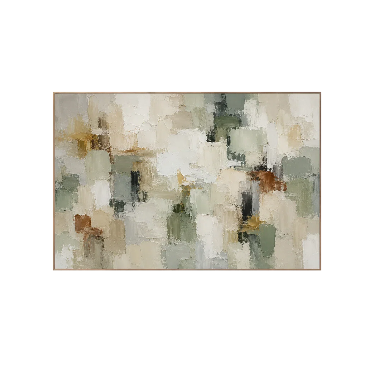 Sage Patch Abstract Wall Art | Olyrel