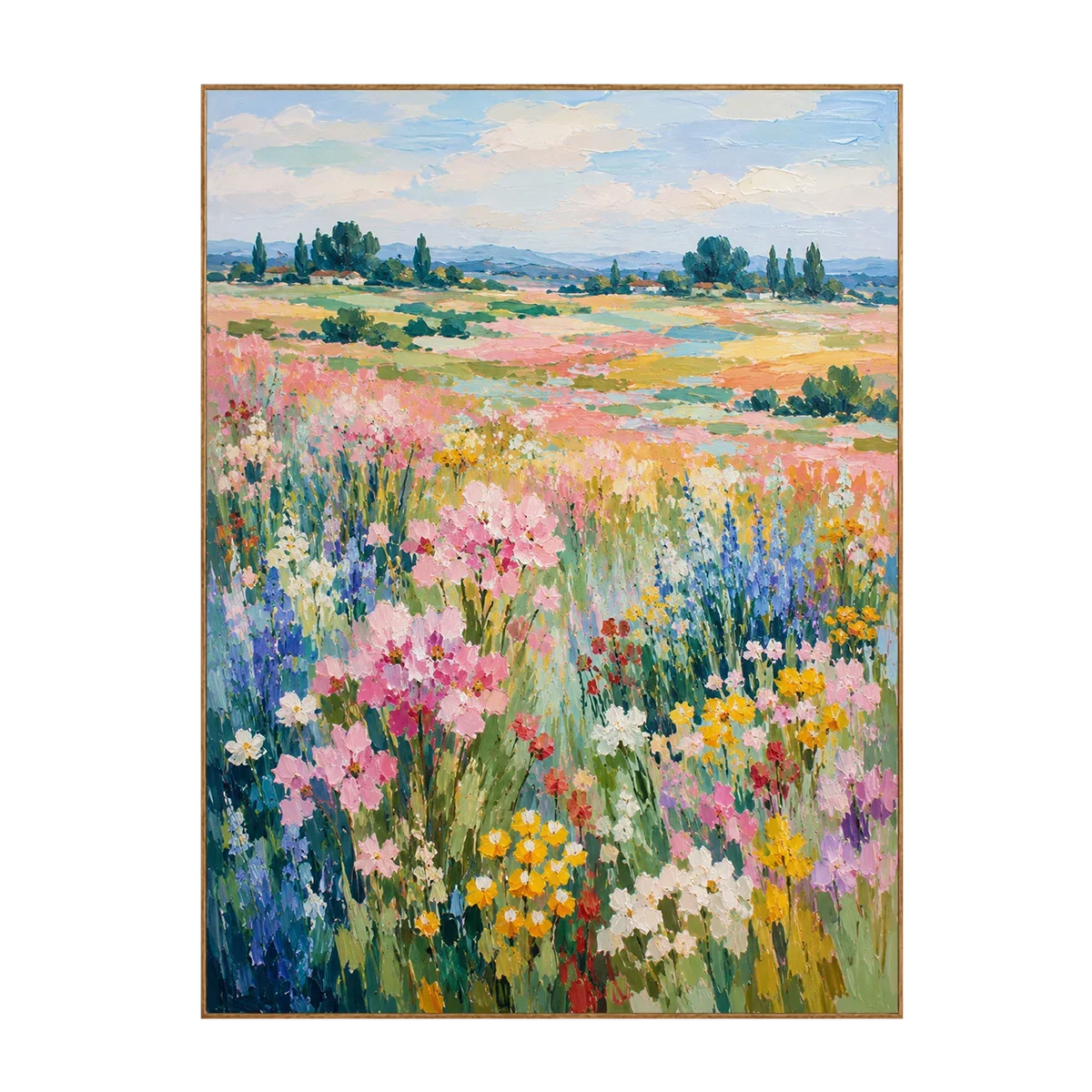 Meadow Glow Floral Wall Art | Olyrel