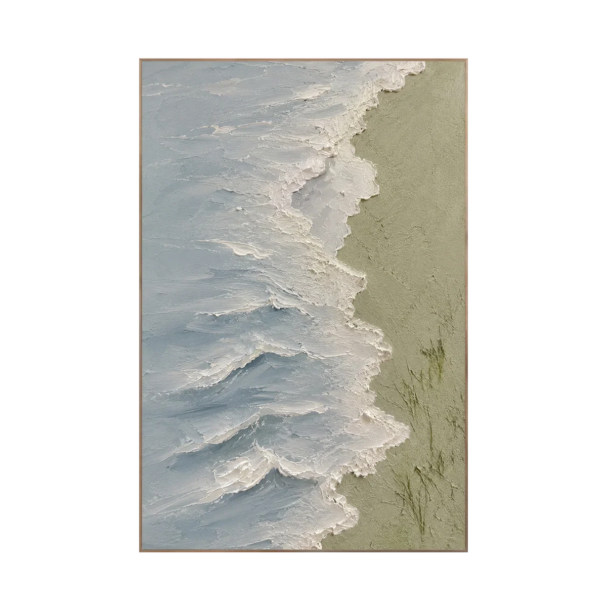 Blue Shore Textured Wall Art | Olyrel