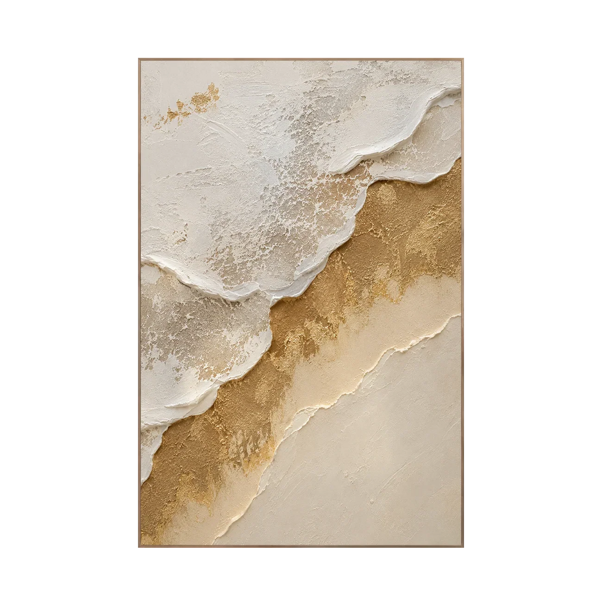 Gilded Ridge Textured Wall Art | Olyrel