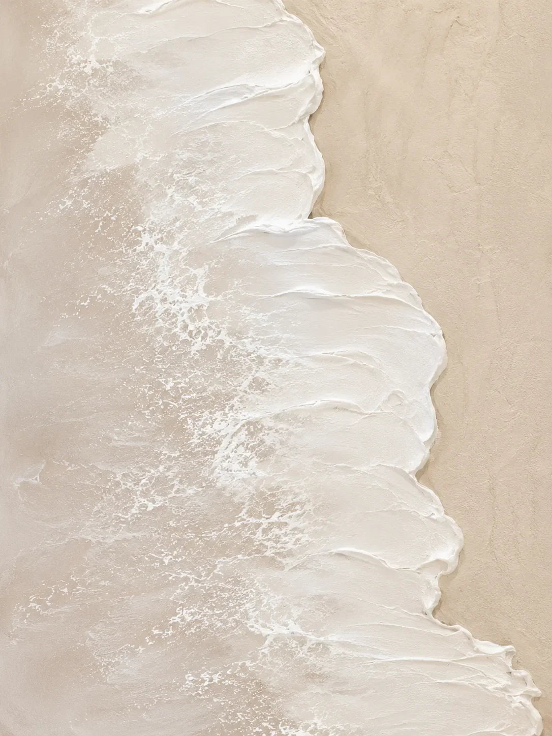 Ivory Cascade Textured Wall Art room scene 2 | Olyrel