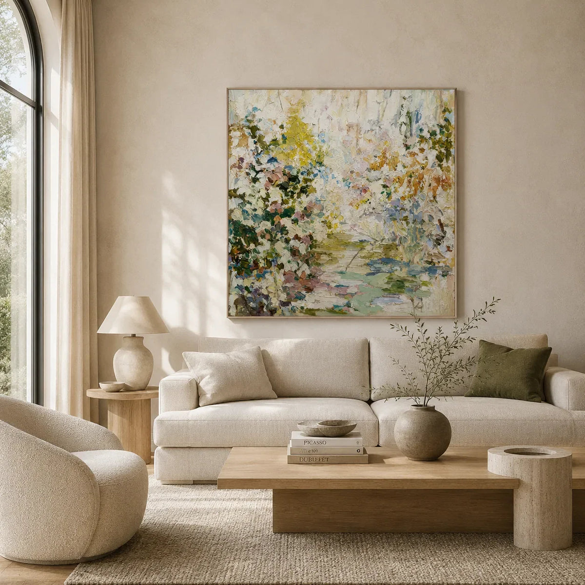 Meadow Mosaic Floral Wall Art room scene 3 | Olyrel