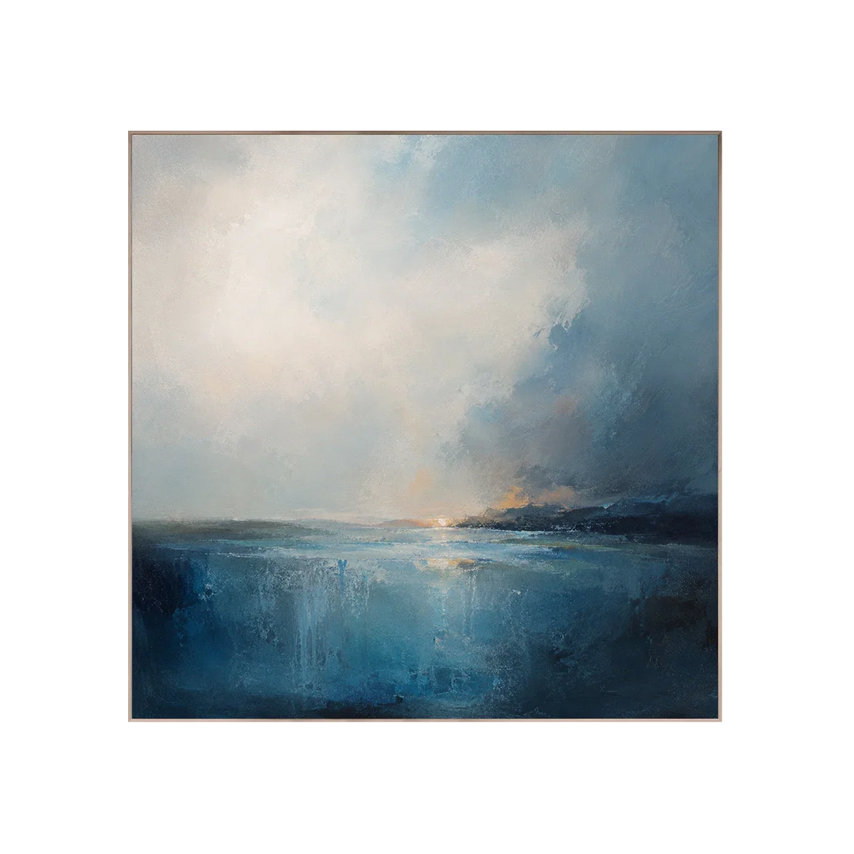 Blue Tide Seascape Wall Art | Olyrel