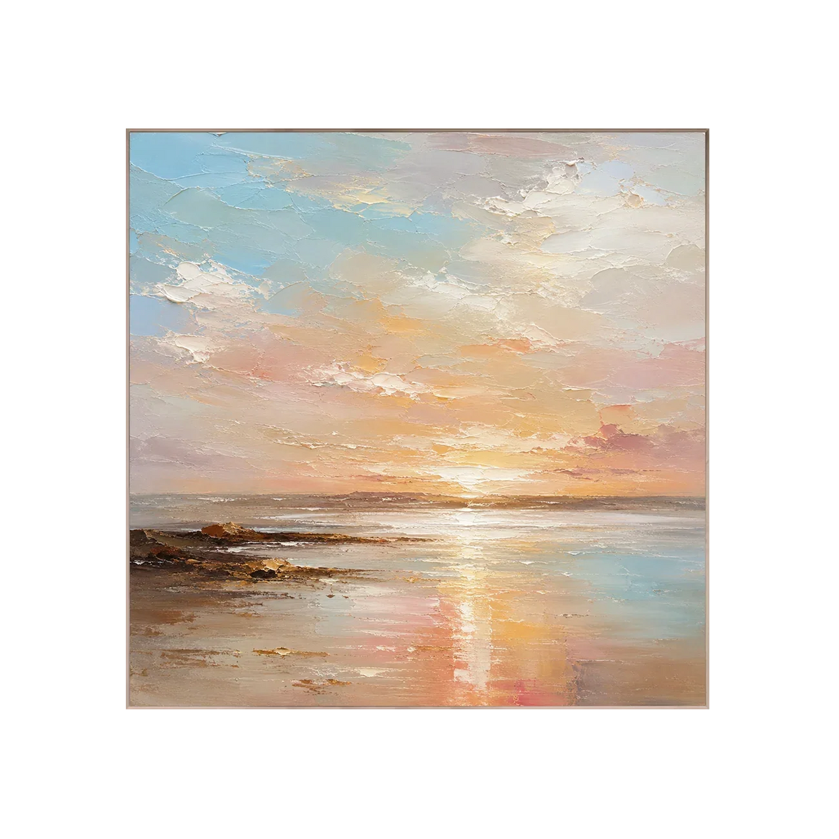 Pastel Tide Seascape Wall Art | Olyrel