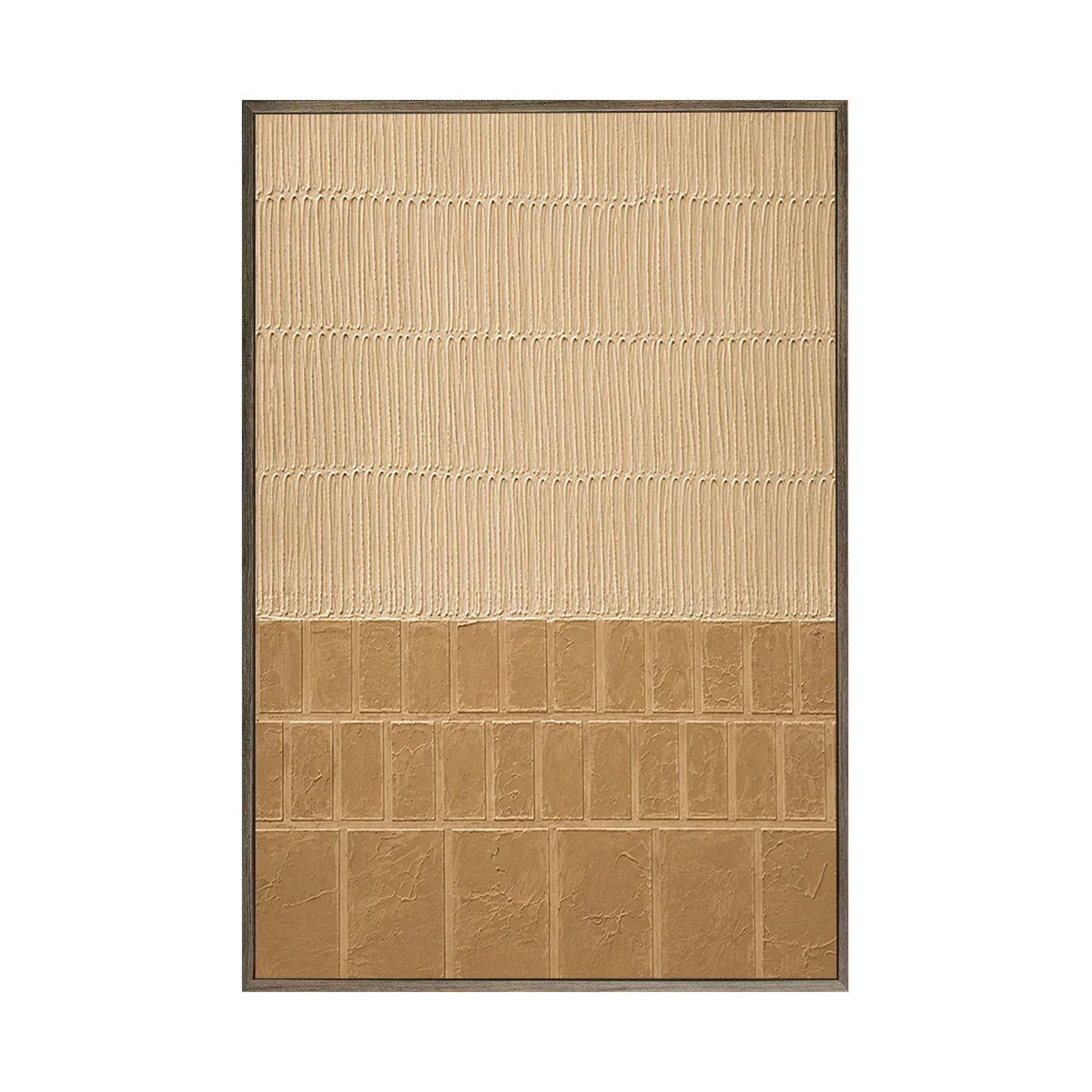 Sand Grid Textured Wall Art | Olyrel