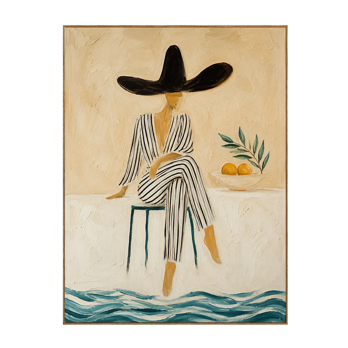 Citrus Muse Figure Wall Art | Olyrel