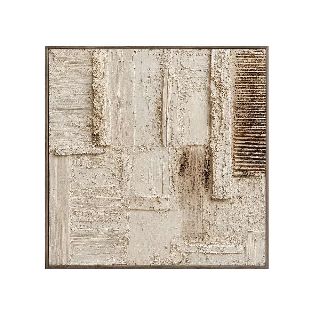 Woven Blocks Textured Wall Art | Olyrel
