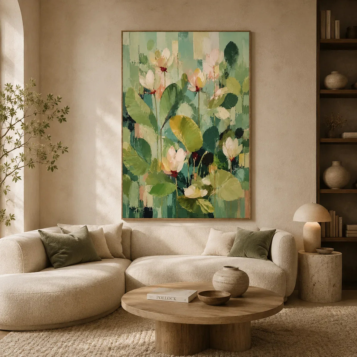 Spring Canopy Floral Wall Art styled interior scene 1 | Olyrel