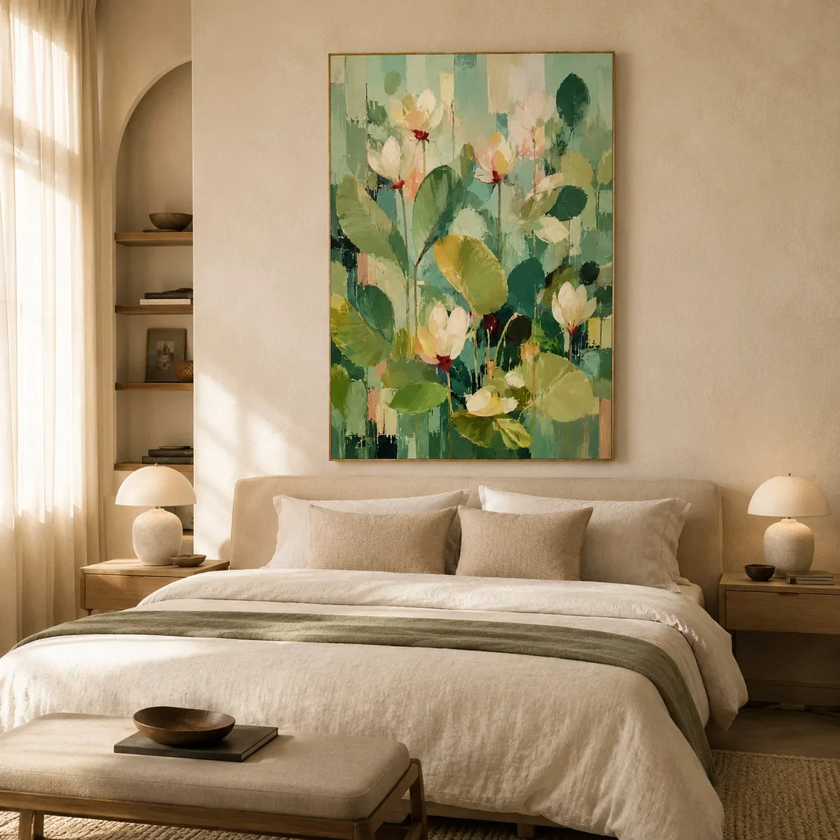 Spring Canopy Floral Wall Art styled interior scene 2 | Olyrel