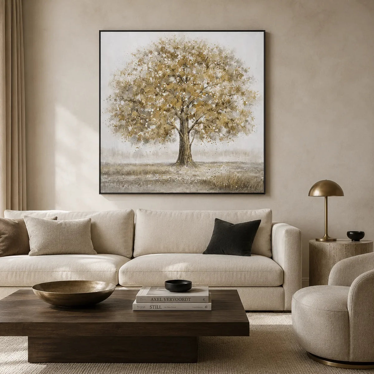 Pearl Blossom Tree Wall Art styled interior scene 5 | Olyrel
