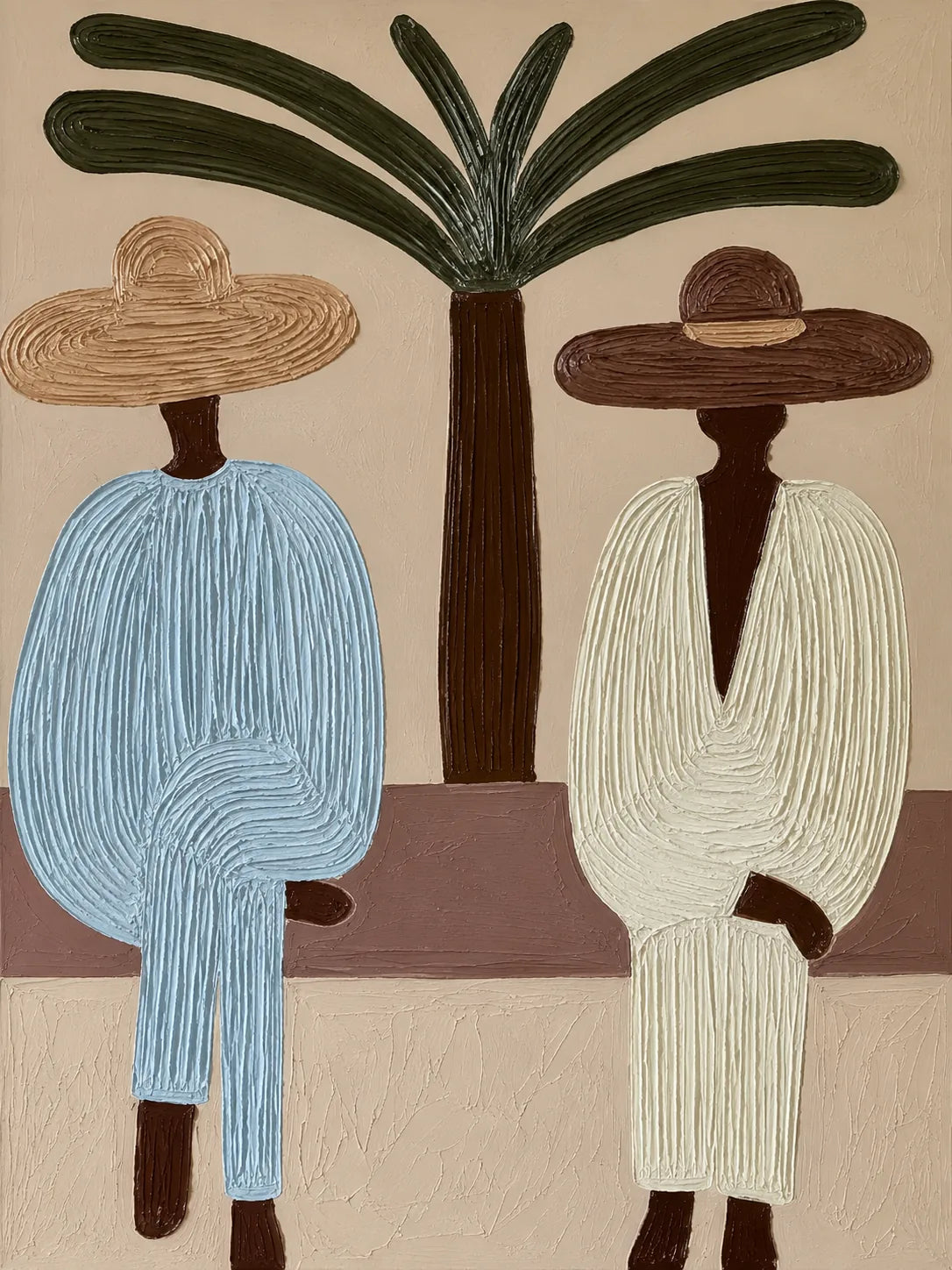 Palm Companions Figure Wall Art artwork view | Olyrel