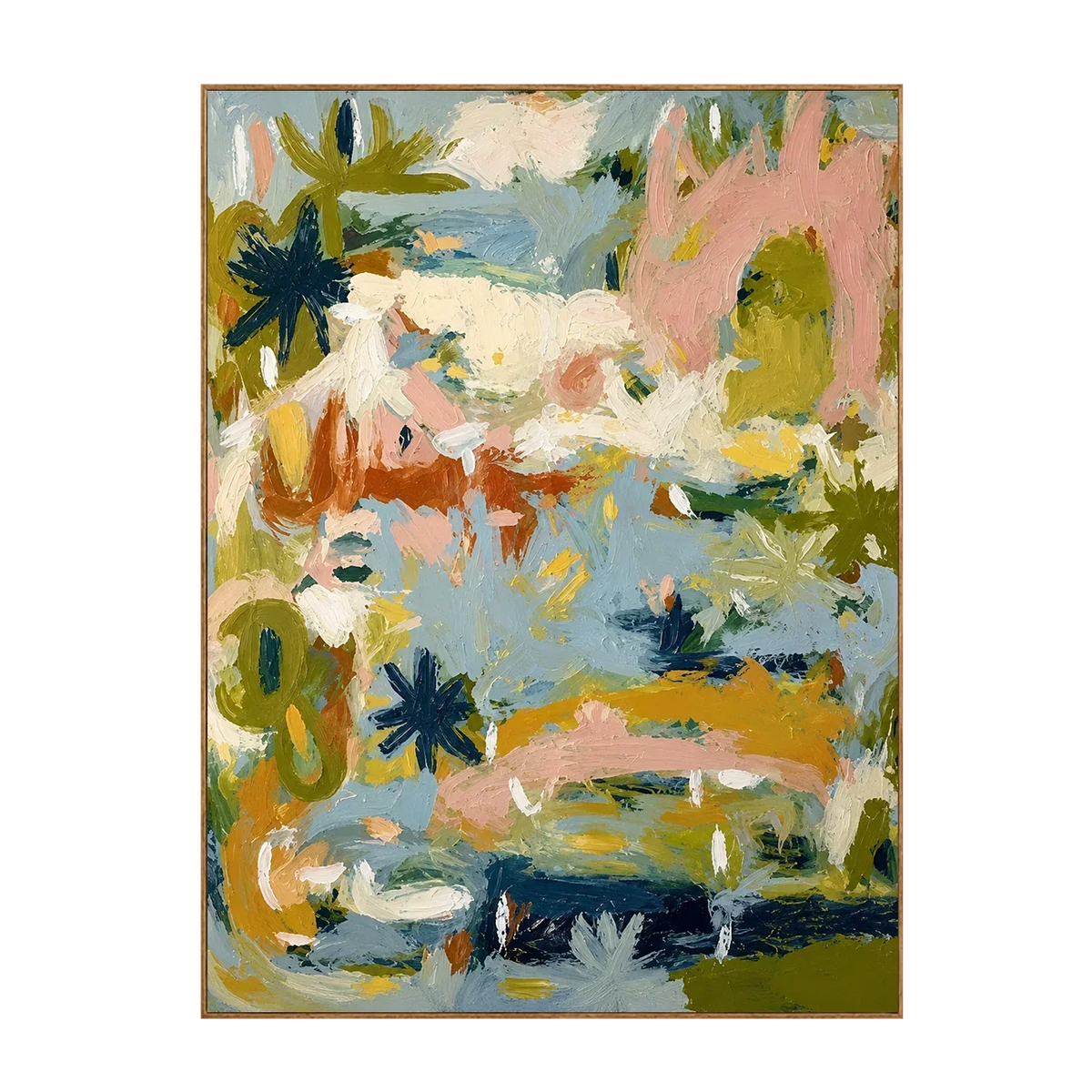 Pastel Thicket Abstract Wall Art | Olyrel